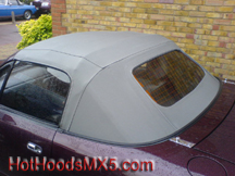 Mazda MX5 Replacement hoods/soft-tops with glass rear window :: Fitted on site, mobile fitting or mail order.