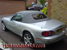 Mazda MX5 Replacement hoods/soft-tops with glass rear window :: Fitted on site, mobile fitting or mail order.