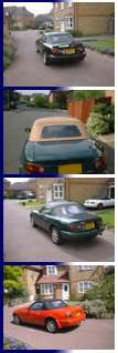 Mazda MX5 Replacement hoods/soft-tops :: Fitted on site, mobile fitting or mail order.