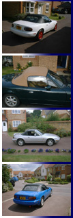 Mazda MX5 Replacement hoods/soft-tops :: Fitted on site, mobile fitting or mail order.